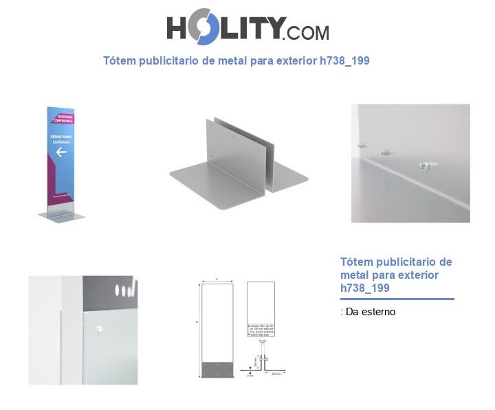 Tótem publicitario de metal para exterior h738_199