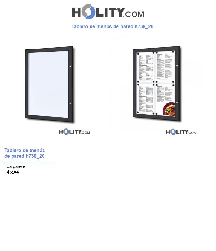 Tablero de menús de pared h738_20