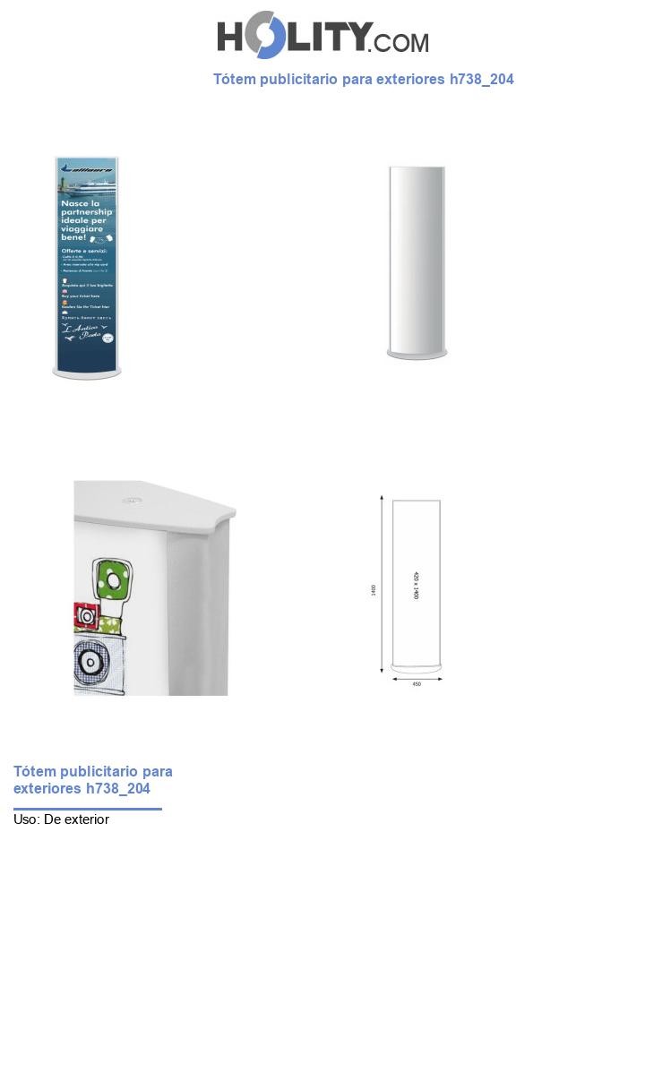 Tótem publicitario para exteriores h738_204