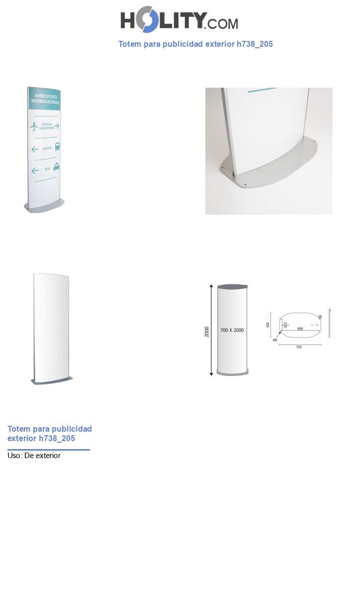 Totem para publicidad exterior h738_205