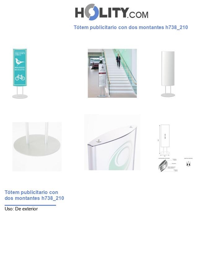 Tótem publicitario con dos montantes h738_210