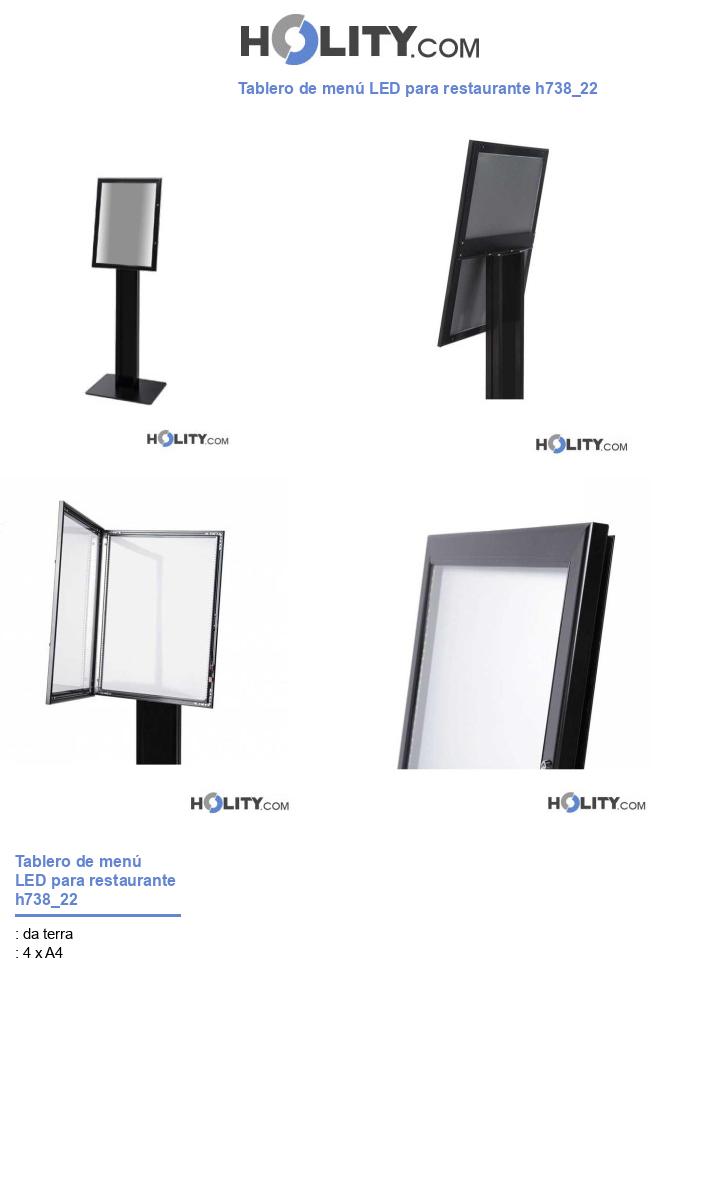 Tablero de menú LED para restaurante h738_22