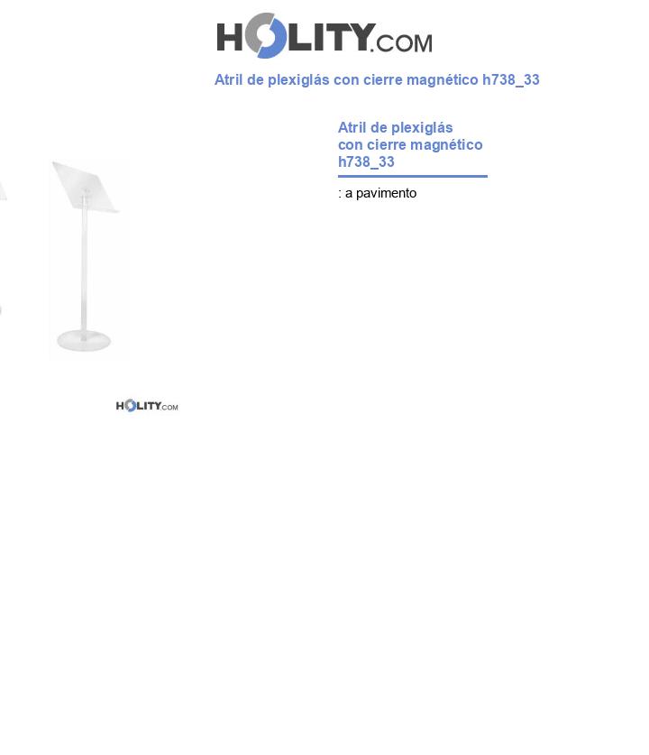 Atril de plexiglás con cierre magnético h738_33