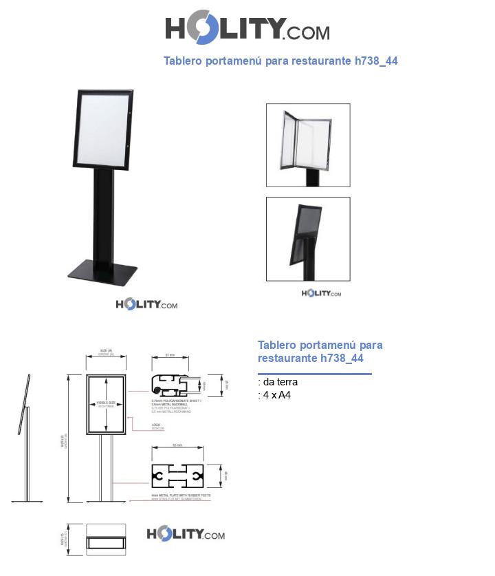 Tablero portamenú para restaurante h738_44