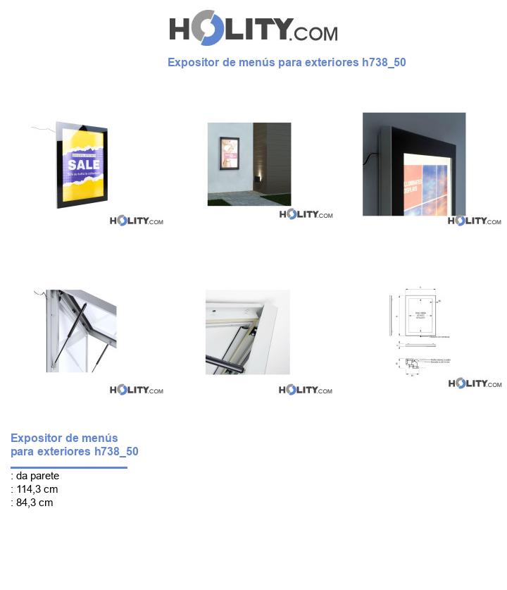 Expositor de menús para exteriores h738_50