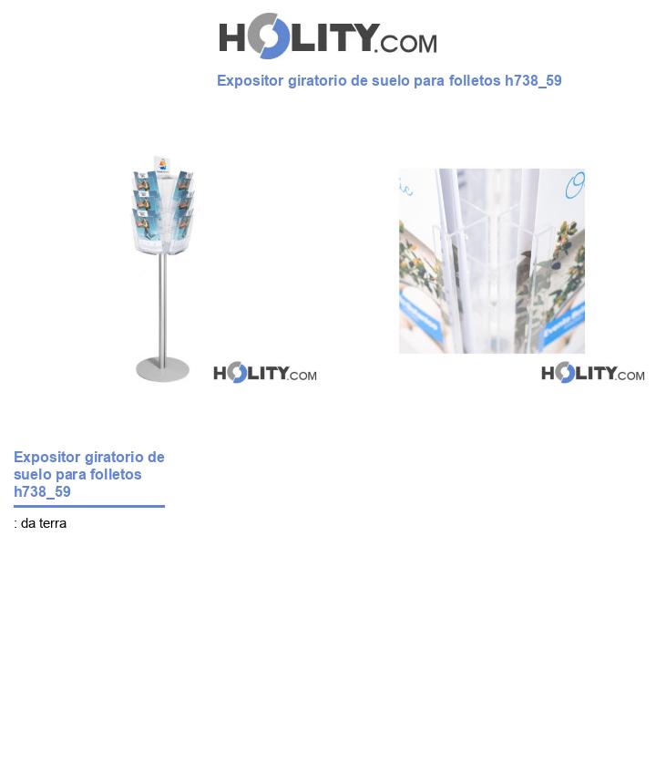 Expositor giratorio de suelo para folletos h738_59