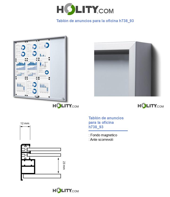 Tablón de anuncios para la oficina h738_93