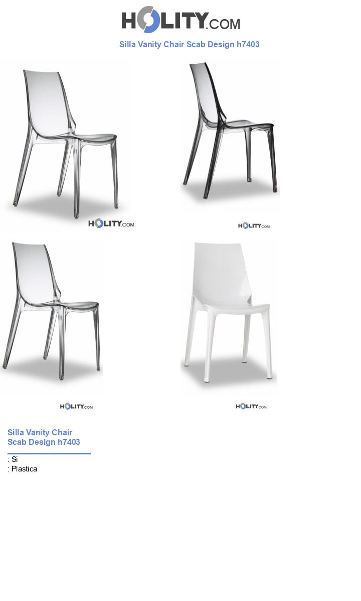 Silla Vanity Chair Scab Design h7403