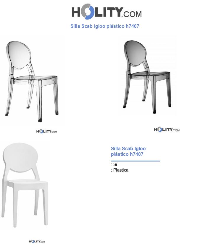 Silla Scab Igloo plástico h7407