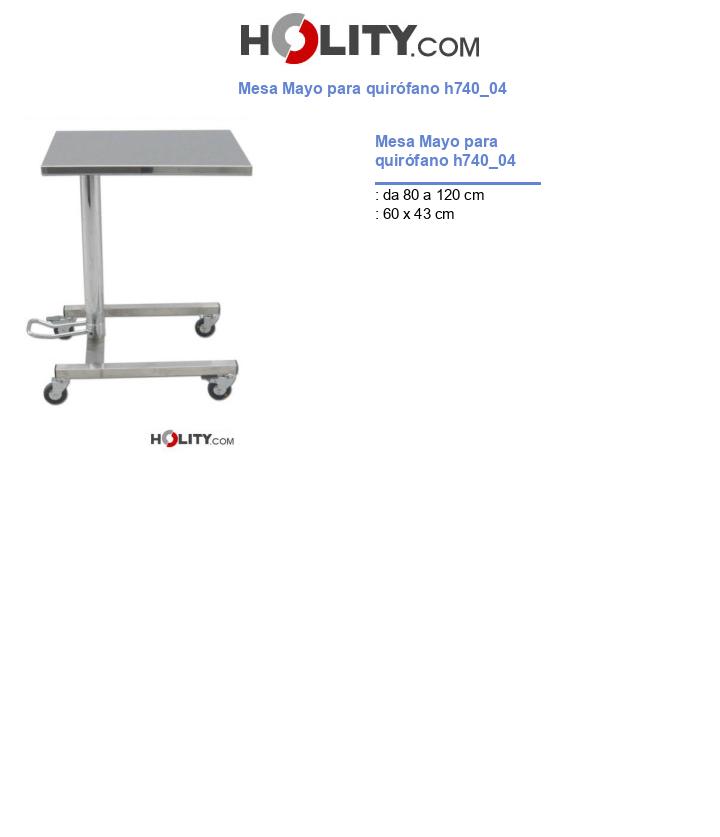 Mesa Mayo para quirófano h740_04