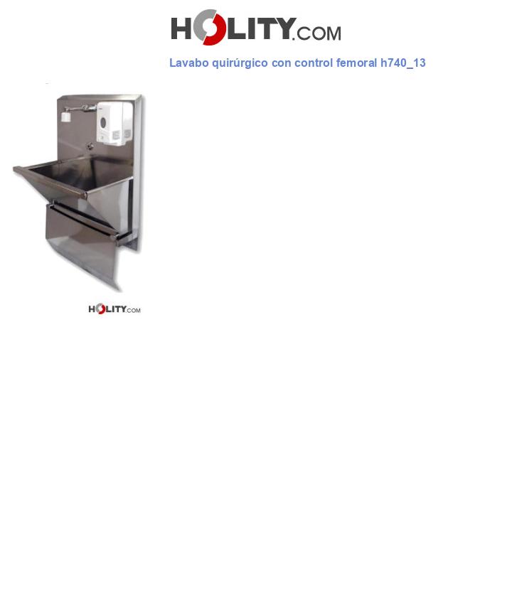 Lavabo quirúrgico con control femoral h740_13