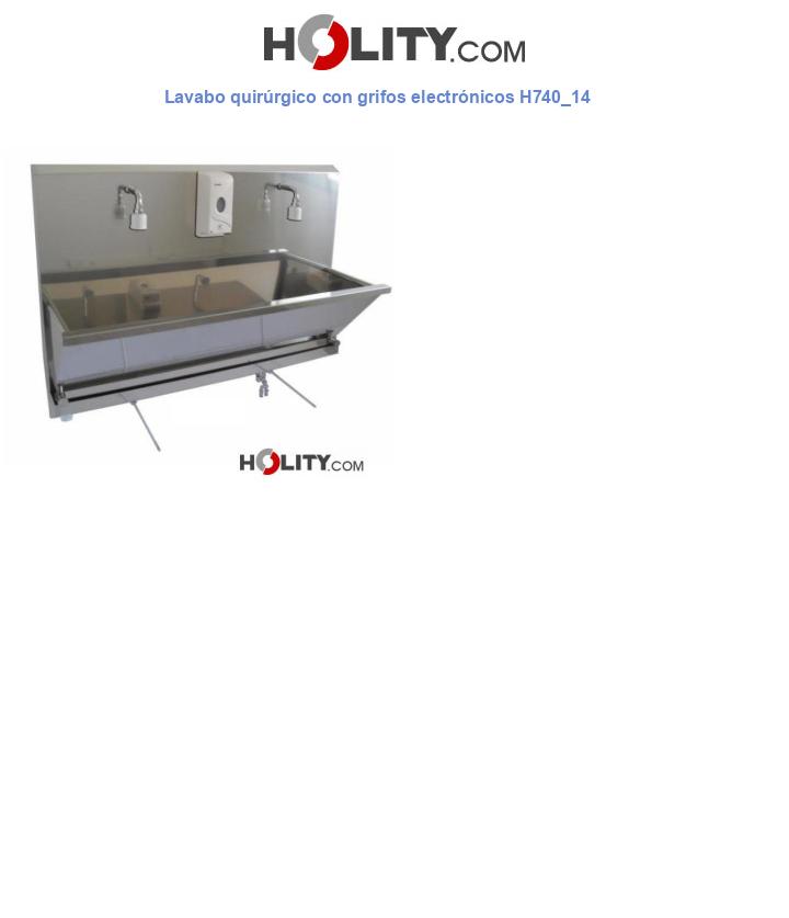 Lavabo quirúrgico con grifos electrónicos H740_14