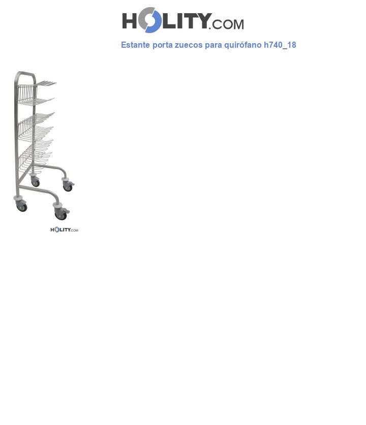 Estante porta zuecos para quirófano h740_18
