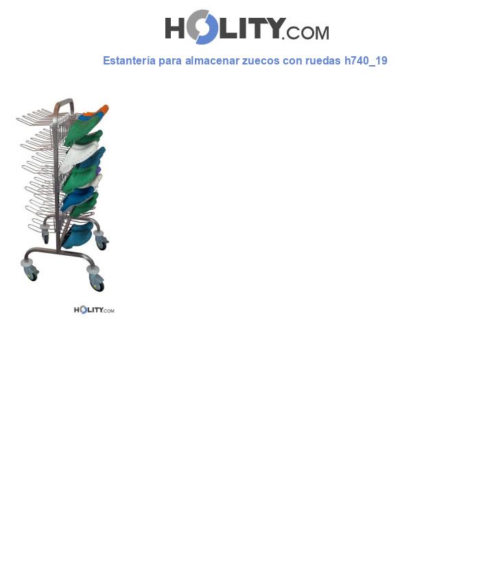 Estantería para almacenar zuecos con ruedas h740_19