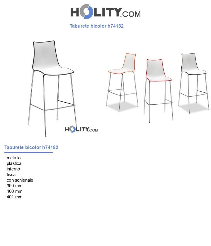 Taburete bicolor h74182