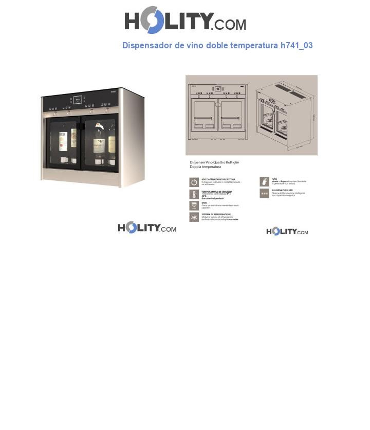 Dispensador de vino doble temperatura h741_03