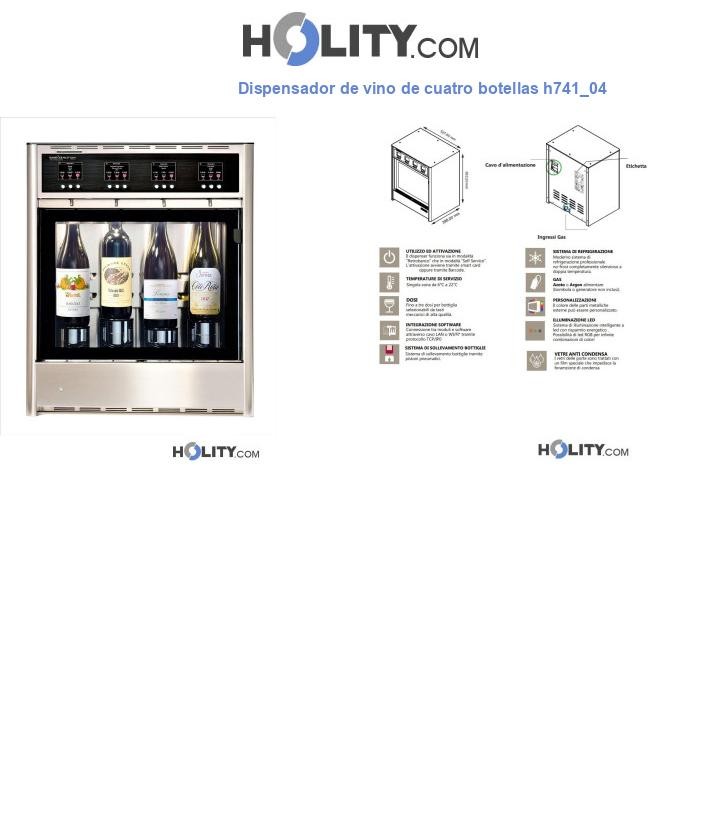 Dispensador de vino de cuatro botellas h741_04