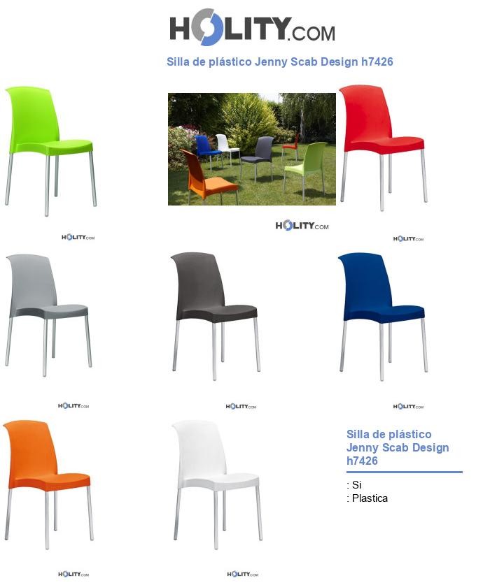 Silla de plástico Jenny Scab Design h7426
