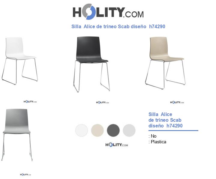 Silla  Alice de trineo Scab diseño  h74290