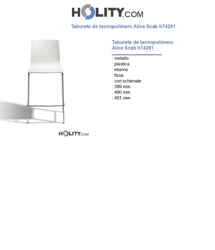 Taburete de tecnopolÃmero Alice Scab h74291