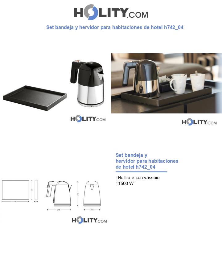 Set bandeja y hervidor para habitaciones de hotel h742_04