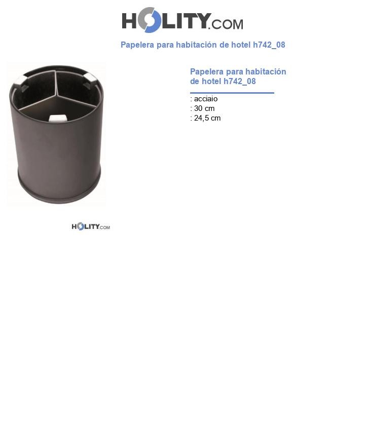 Papelera para habitación de hotel h742_08