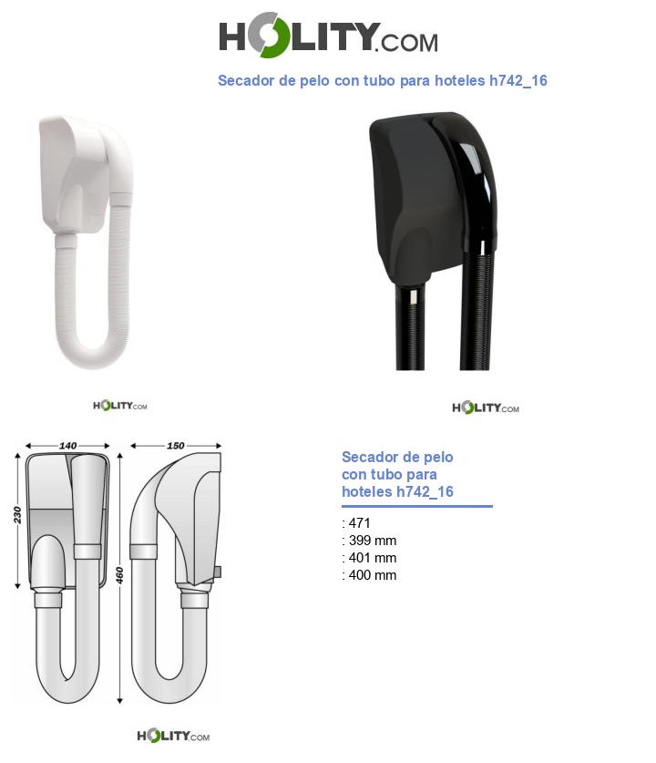 Secador de pelo con tubo para hoteles h742_16