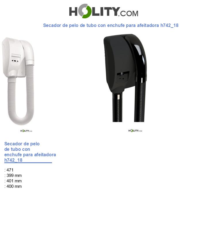 Secador de pelo de tubo con enchufe para afeitadora h742_18