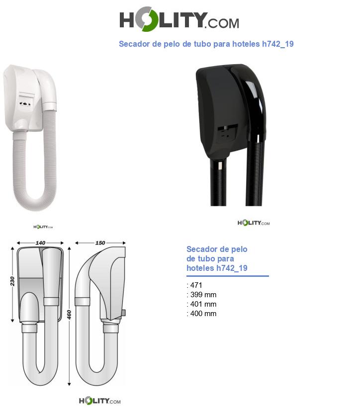 Secador de pelo de tubo para hoteles h742_19