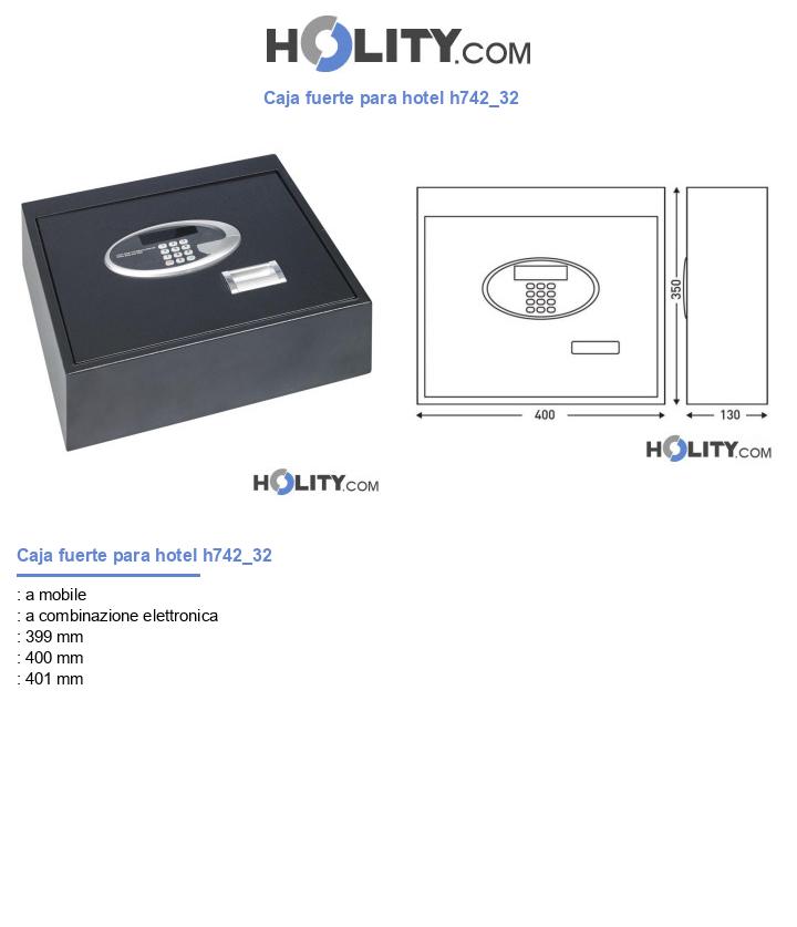 Caja fuerte para hotel h742_32