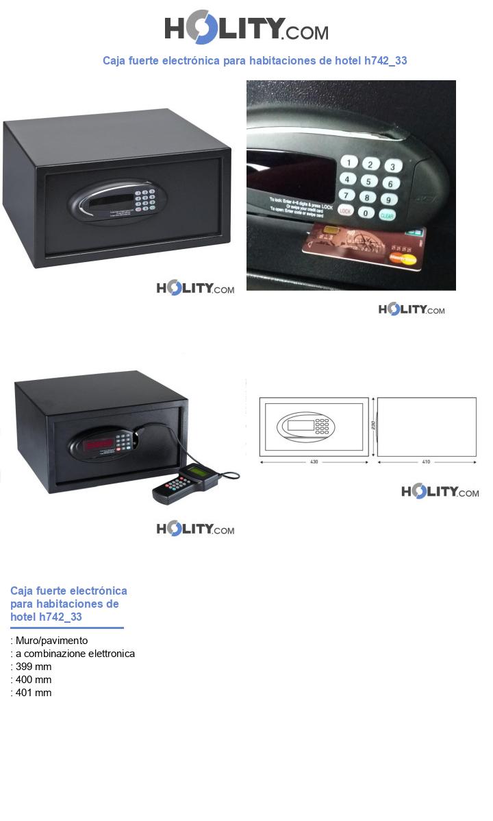 Caja fuerte electrónica para habitaciones de hotel h742_33