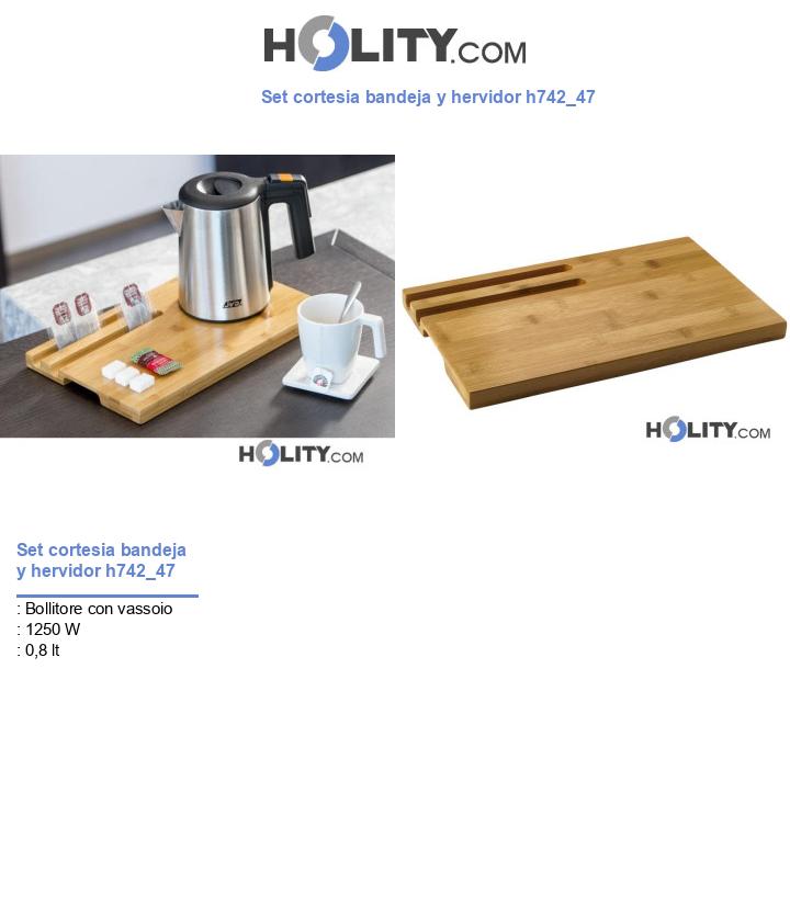 Set cortesia bandeja y hervidor h742_47