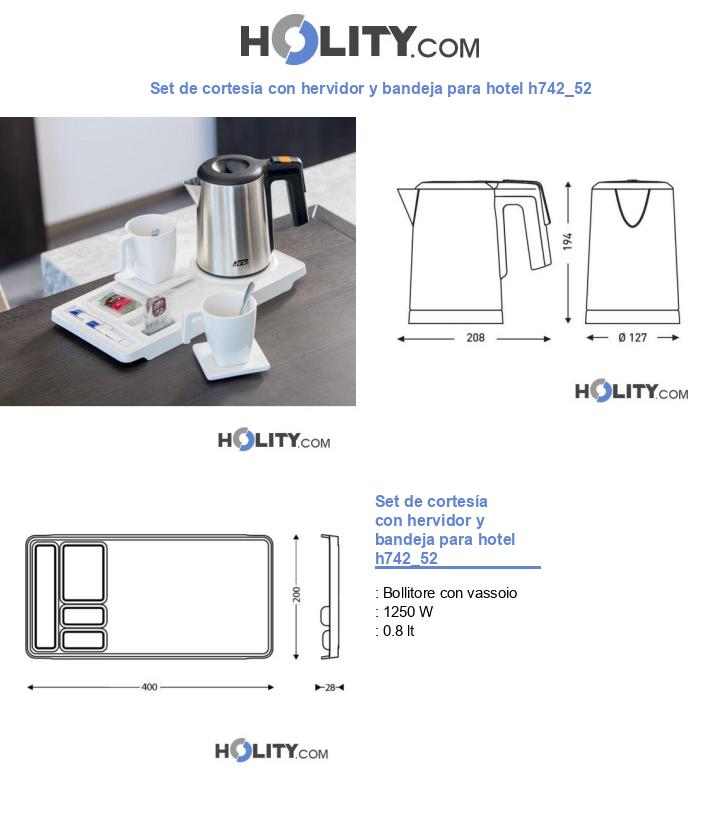 Set de cortesía con hervidor y bandeja para hotel h742_52