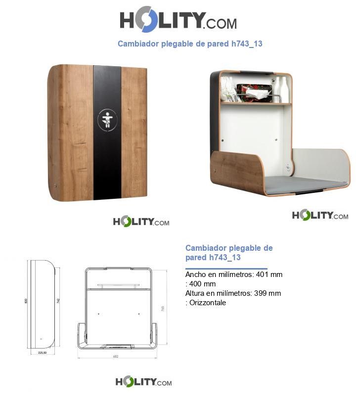 Cambiador plegable de pared h743_13