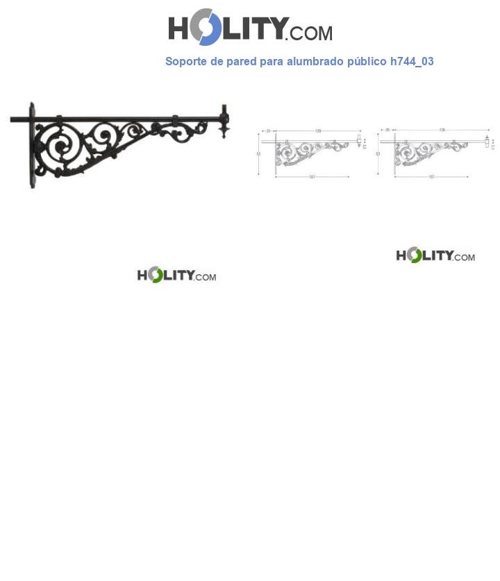 Soporte de pared para alumbrado público h744_03