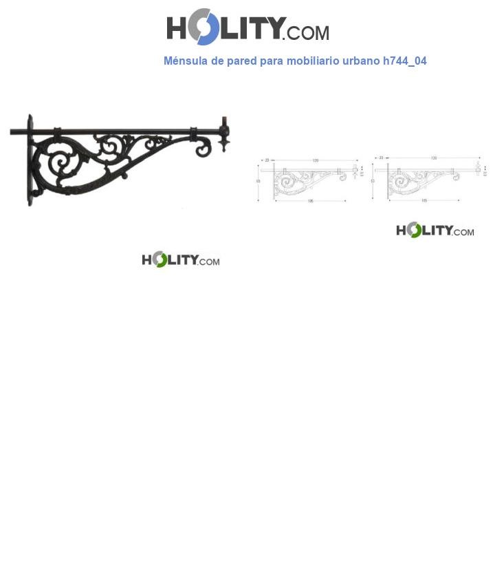Ménsula de pared para mobiliario urbano h744_04