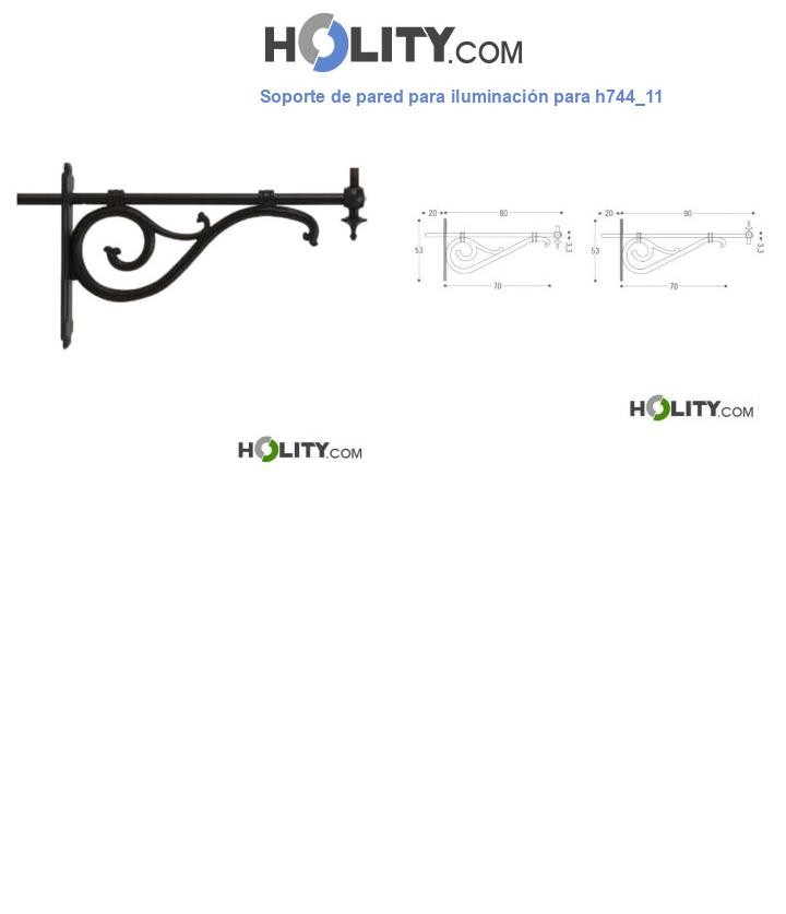 Soporte de pared para iluminación para h744_11