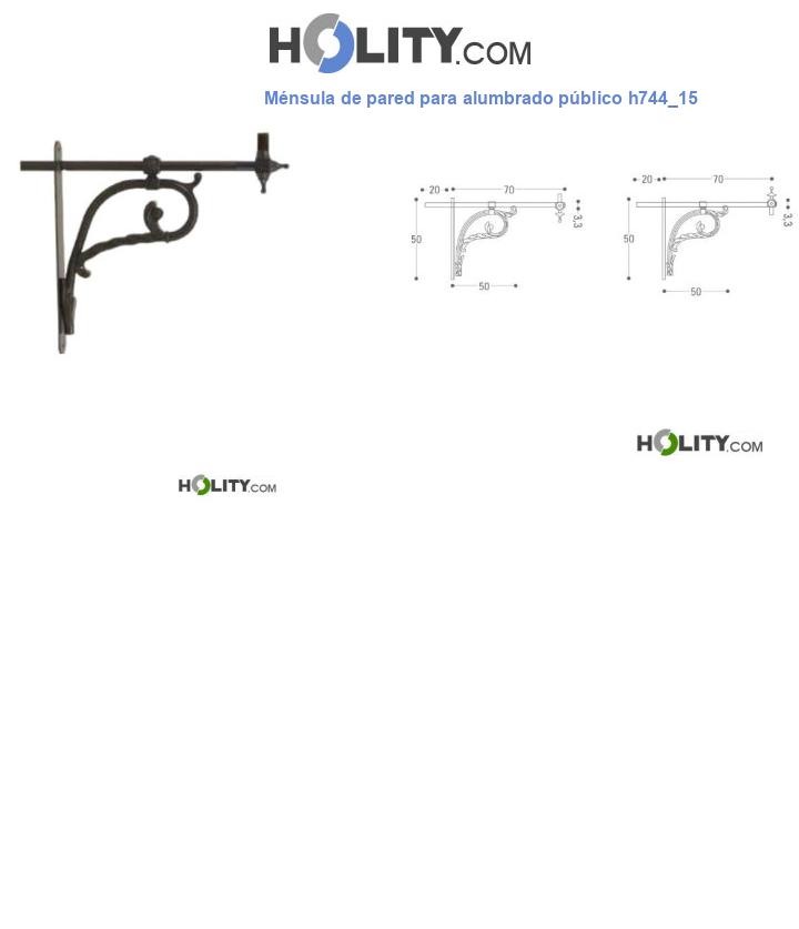 Ménsula de pared para alumbrado público h744_15