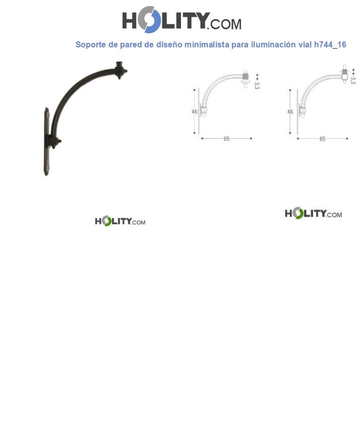 Soporte de pared de diseño minimalista para iluminación vial h744_16