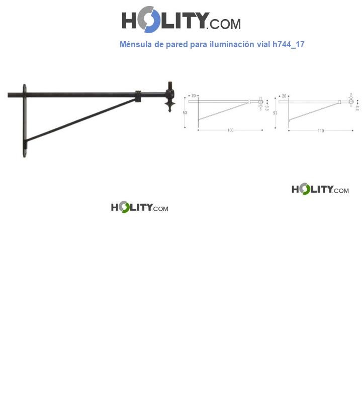 Ménsula de pared para iluminación vial h744_17