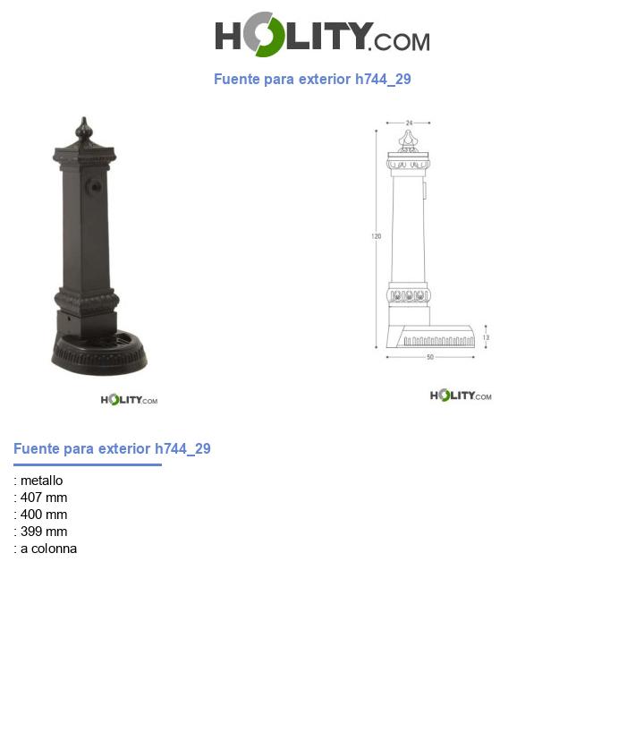 Fuente para exterior h744_29