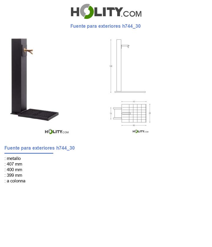 Fuente para exteriores h744_30