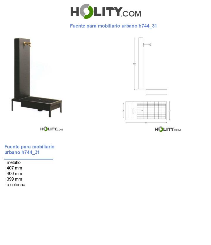 Fuente para mobiliario urbano h744_31