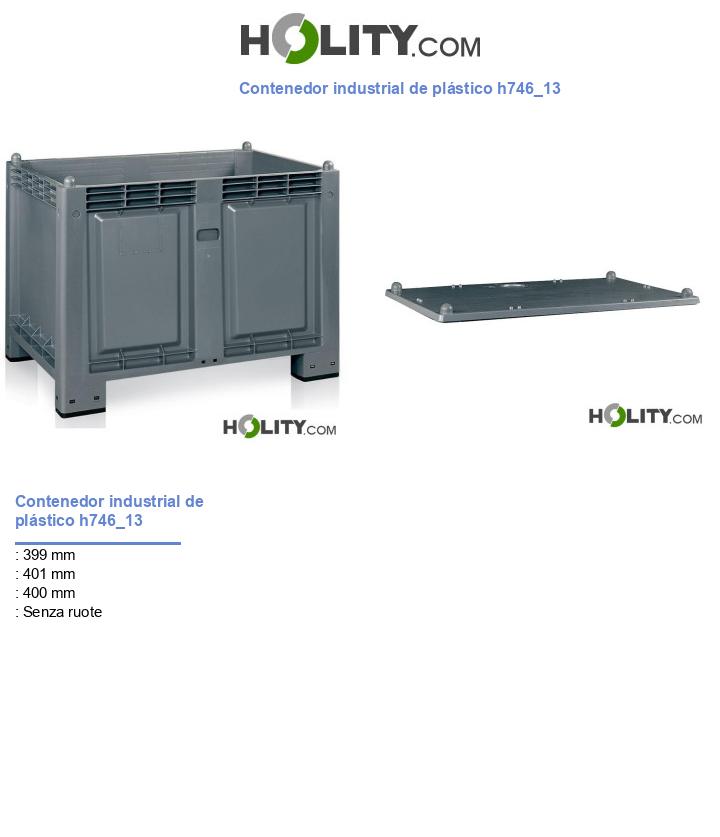 Contenedor industrial de plástico h746_13