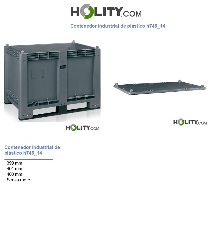 Contenedor industrial de plástico h746_14