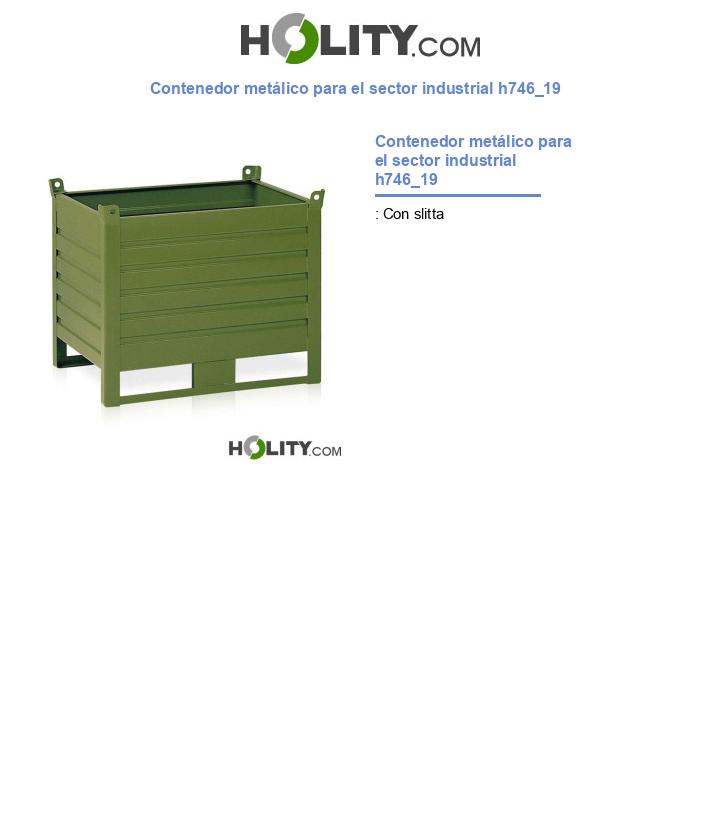 Contenedor metálico para el sector industrial h746_19