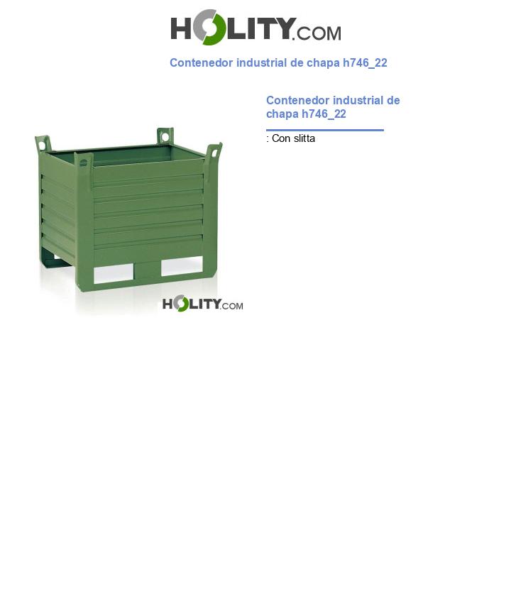 Contenedor industrial de chapa h746_22