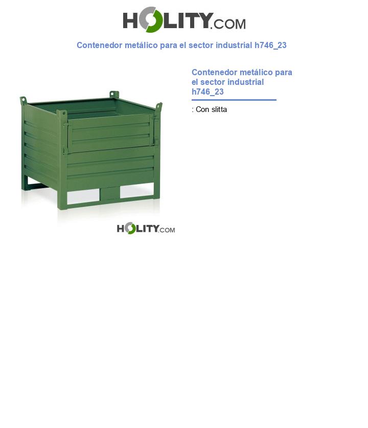 Contenedor metálico para el sector industrial h746_23