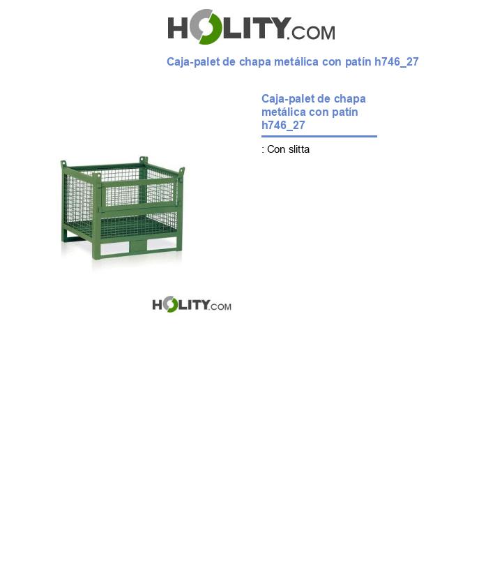 Caja-palet de chapa metálica con patín h746_27