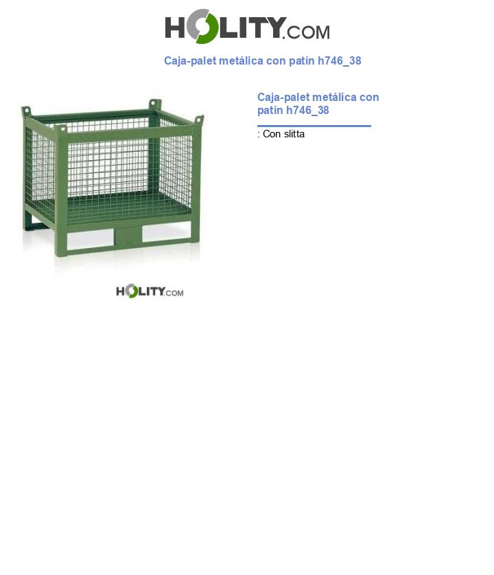 Caja-palet metálica con patín h746_38